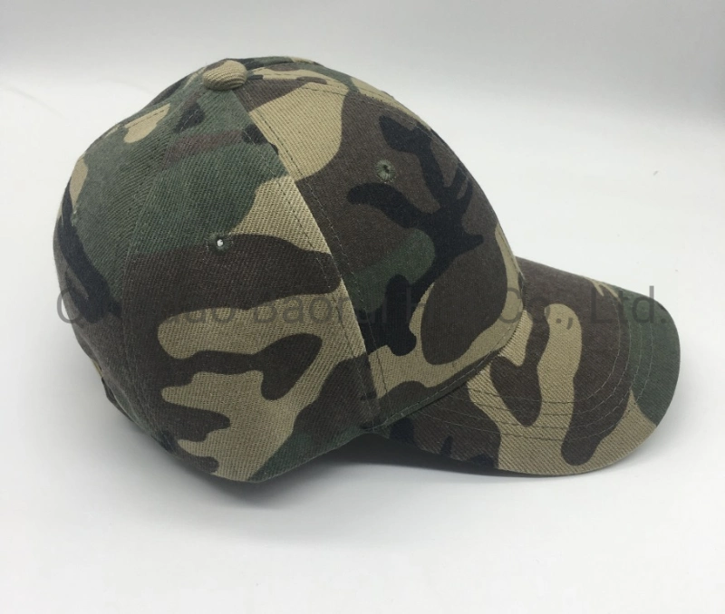 100% Polyester Camouflage Baseball Caps Blank Hats