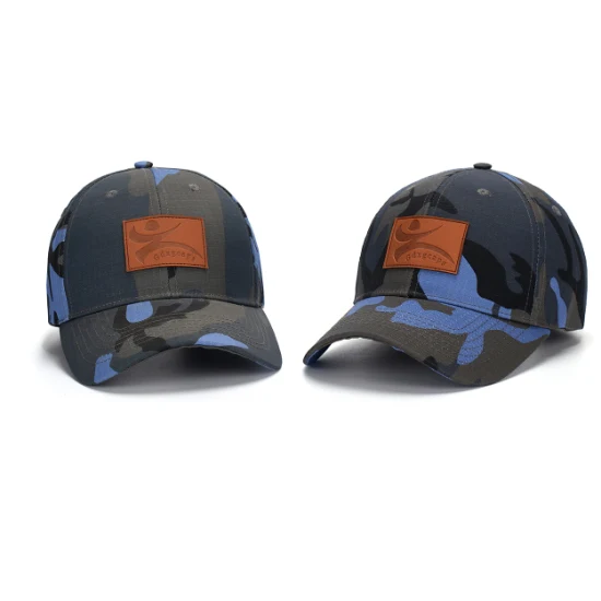 6 Panel Ciclismo Caza Bordado Parche Camo Sombrero Camuflaje Gorras