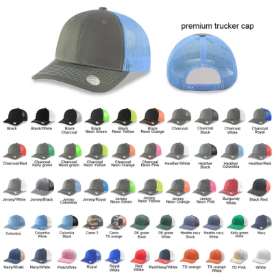 Deportes unisex personalizados 6 paneles estructurado curvado Snapback gorra de béisbol gorra de camionero con parte trasera de malla