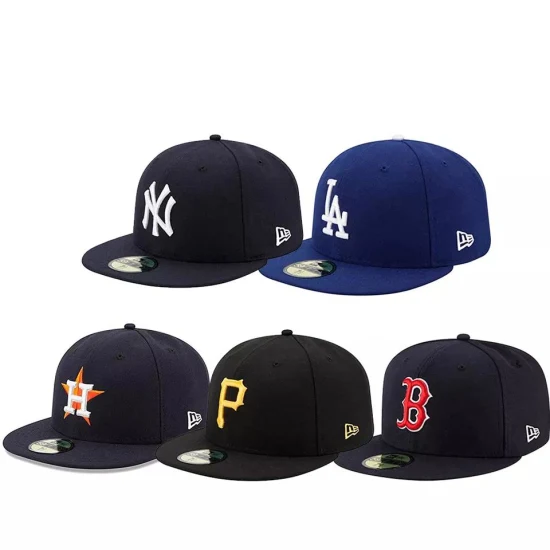 Invierno Otro Flat Bill Cap Hombres Gorras MLB Gorra de béisbol Original Bordado personalizado Logo Sombreros ajustados Gorra Béisbol Gorras deportivas Sombreros