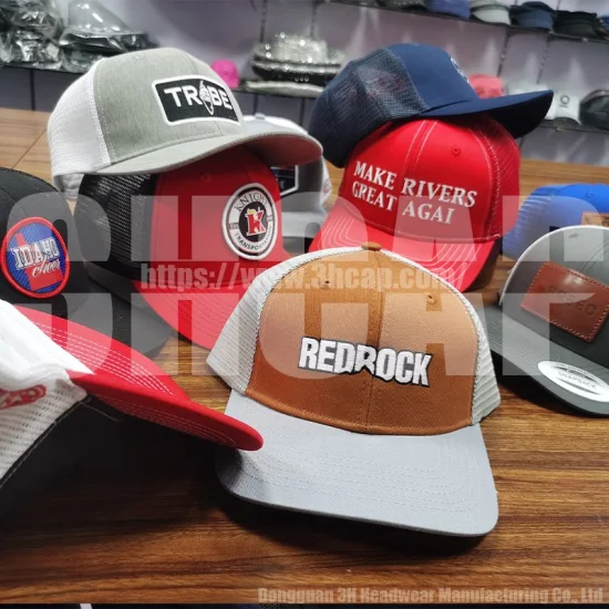 3hcap moda bordado parche malla béisbol Gorras logotipo personalizado Richardson 112 gorras de camionero sombreros